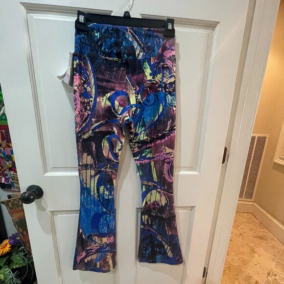 NWT Flared full length yoga pants by Inspire Active Wear by Barbara Northrup - Picture 4 of 5